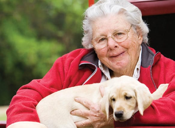 Woman with a Dog