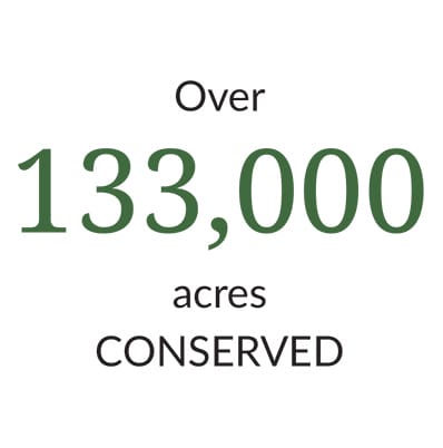 133,000 Acres Conserved