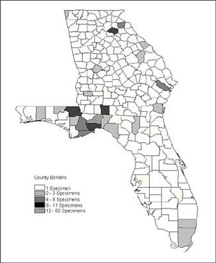 Specimens Map