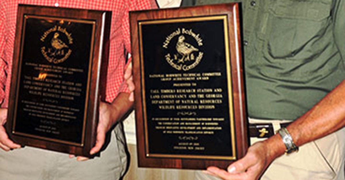 Quail Plantations Receive National Legacy Landscape Award