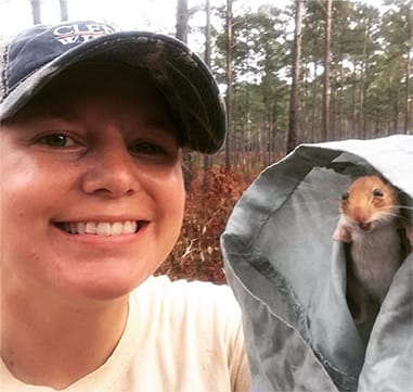Graduate student with a Golden Mouse