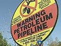 Warning Petroleum Pipeline