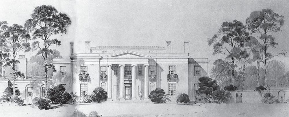 Architectural rendering of the Livingston’s house 