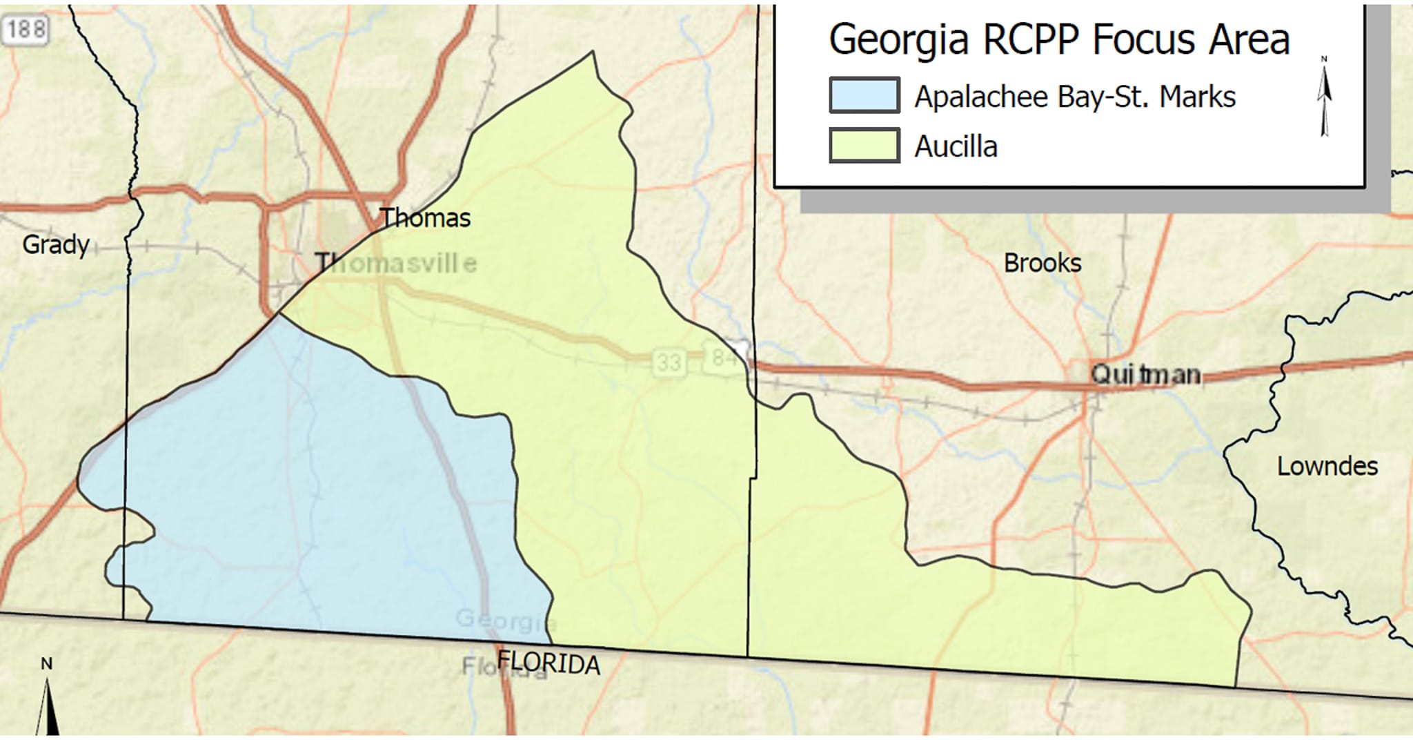 RCPP GA MAp - Tall Timbers